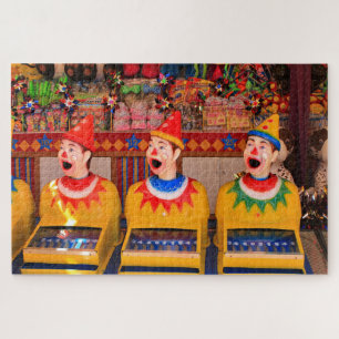 Laughing clowns sideshow alley game legpuzzel