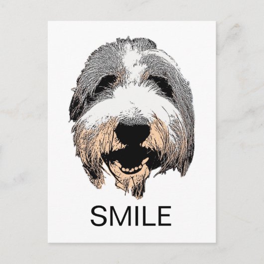 Laughing Dog SMILE Briefkaart (Voorkant)