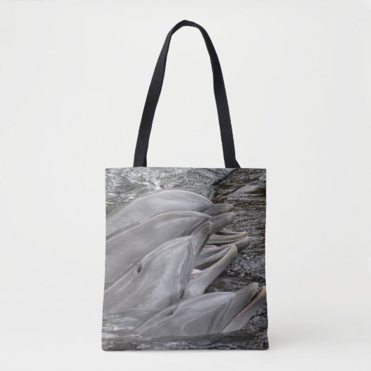 Laughing Dolphins Tote Bag (Voorkant)