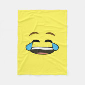Laughing Emoji Fleece Deken (Voorkant)