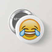 Laughing Emoji Ronde Button 5,7 Cm (Voorkant /achterkant)