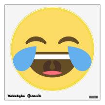 Laughing Emoji Wall Decal