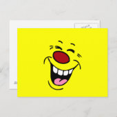 Laughing Face Grumpey Briefkaart (Voorkant / Achterkant)