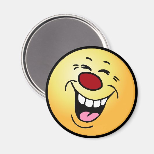 Laughing Face Grumpey Magneet (Voorkant / Achterkant)