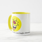 Laughing Face Grumpey Mok (Voorkant links)