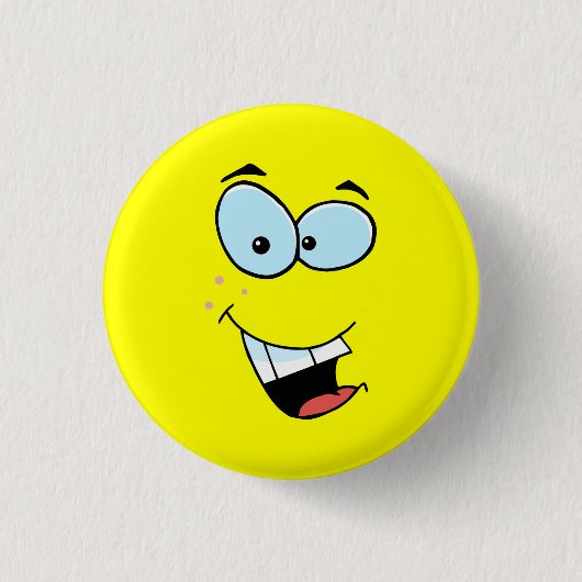 Laughing Face Ronde Button 3,2 Cm (Voorkant)