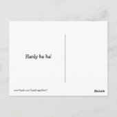 Laughing Golden Retriever Funny Shellfish Joke Briefkaart (Achterkant)