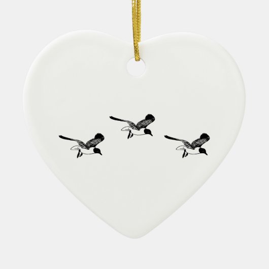 Laughing Gulls Flying Keramisch Ornament (Voorkant)