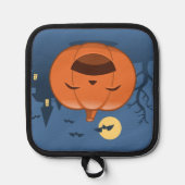 Laughing Halloween Pumpkin Pannenlap (Voorkant)