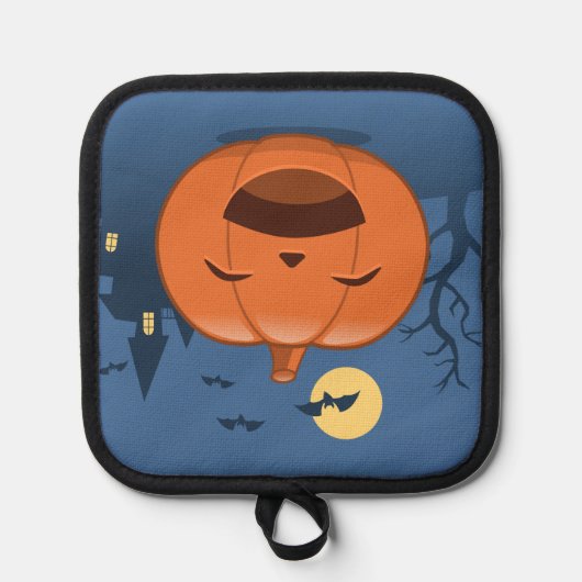 Laughing Halloween Pumpkin Pannenlap (Voorkant)