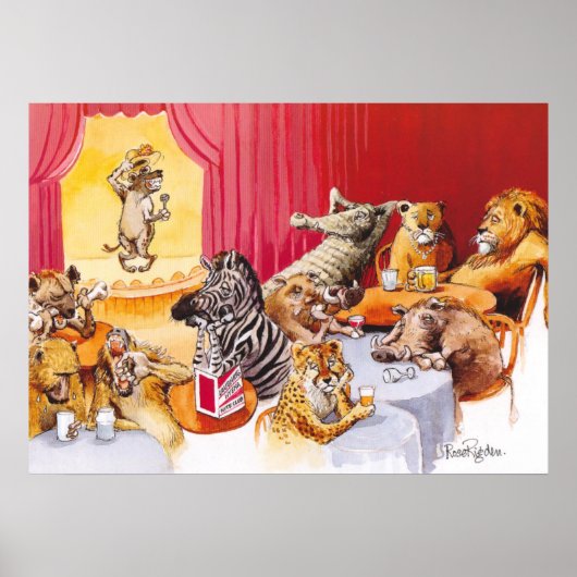 Laughing hyena poster (Voorkant)