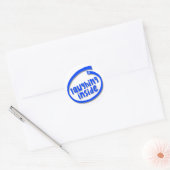 Laughing Inside Ronde Sticker (Envelop)