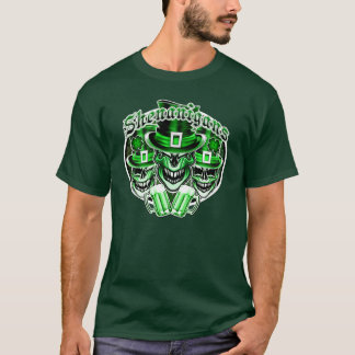 Laughing Irish Leprechaun Skulls : Shenanigans 2 T-shirt
