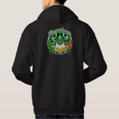 Laughing Irish Leprechaun Skulls: Shenanigans Hoodie (Achterkant)