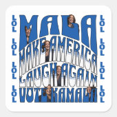 Laughing Kamala Vierkante Sticker (Voorkant)