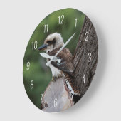 Laughing Kookaburra Bird Tree Grote Klok (Hoek)