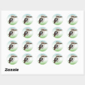 Laughing Kookaburra Ronde Sticker (Vel)