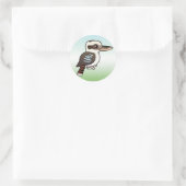Laughing Kookaburra Ronde Sticker (Tas)