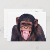 Laughing Monkey Briefkaart (Voorkant / Achterkant)