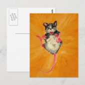Laughing Mouse Briefkaart (Voorkant / Achterkant)