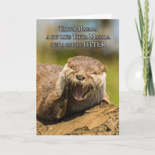 Laughing Otter Fun Birthday Wenskaart Humor Kaart