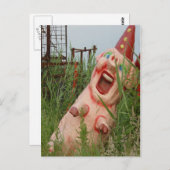 Laughing Pig Briefkaart (Voorkant / Achterkant)