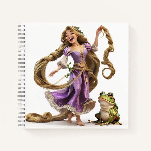 Laughing Rapunzel Notitieboek (Voorkant)