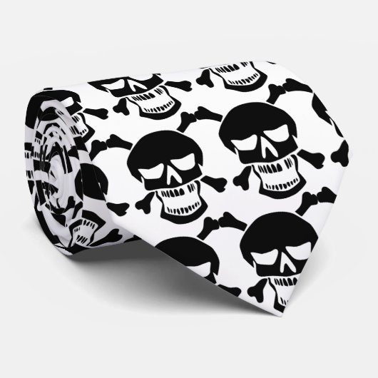 Laughing Skulls Stropdas (Opgerold)