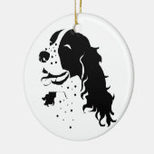 Laughing Spaniel Keramisch Ornament (Links)