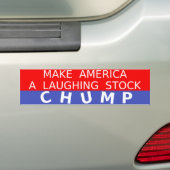 Laughing Stock anti-Trump bumper sticker (Op auto)
