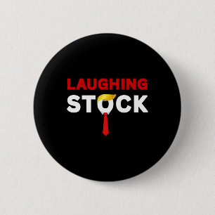 Laughing Stock Grappig Sarcastisch Quote T-shirt K Ronde Button 5,7 Cm