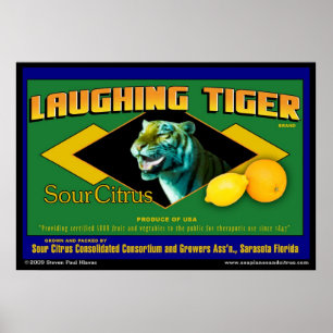 Laughing Tiger Sour Citrus poster