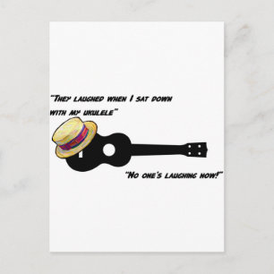 Laughing Ukulele Briefkaart
