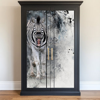Laughing Zebra Wildlife Decoupage Tissuepapier