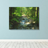 Laughingwater Creek in Mount Rainier National Park Canvas Afdruk (Insitu (Houten vloer))