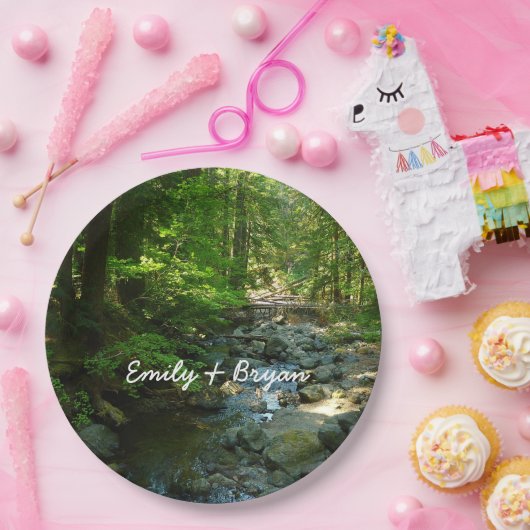 Laughingwater Creek in Mount Rainier National Park Papieren Bordje (Feest)