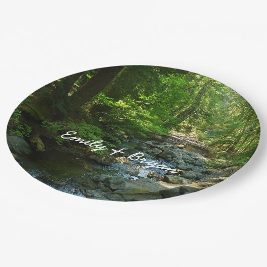 Laughingwater Creek in Mount Rainier National Park Papieren Bordje (Gekanteld)