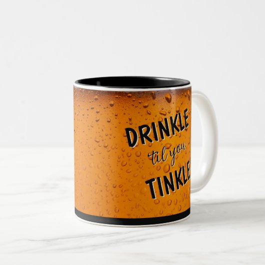 Laughs! Beer drinking humor fun mug (Devant droit)