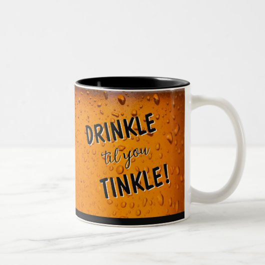 Laughs! Beer drinking humor fun mug (Droit)