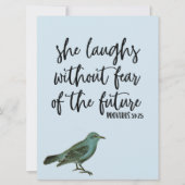 Laughs without Fear Proverbs Wenskaart (Voorkant)