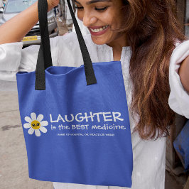 Laughter is de beste Canvas tas