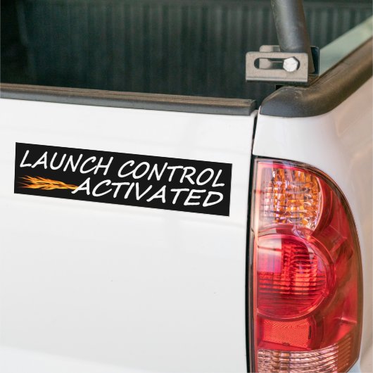 Launch Control geactiveerd Bumpersticker (Op Truck)