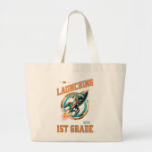 Launching into 1st Grade -Back to School  Grote Tote Bag (Voorkant)