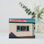 Laundromat Briefkaart (Staand voorkant)