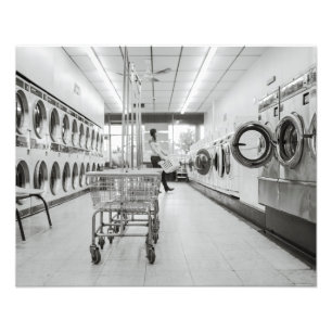 Laundromat Foto Afdruk