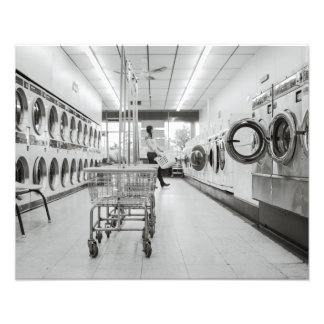 Laundromat Foto Afdruk
