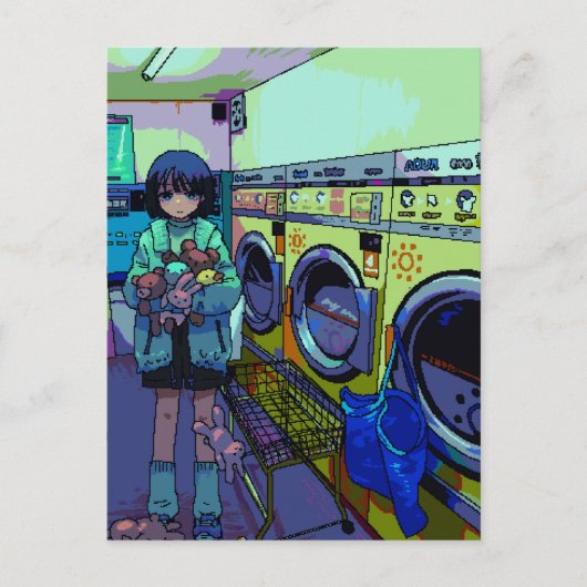 Laundry  briefkaart (Voorkant)