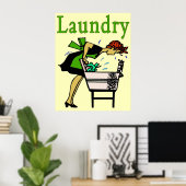 Laundry Lady Poster (Thuiskantoor)