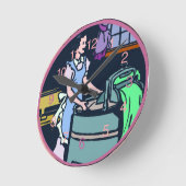 Laundry Room Clock Ronde Klok (Hoek)