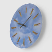 Laundry Room Clothespins Large Clock Grote Klok (Hoek)